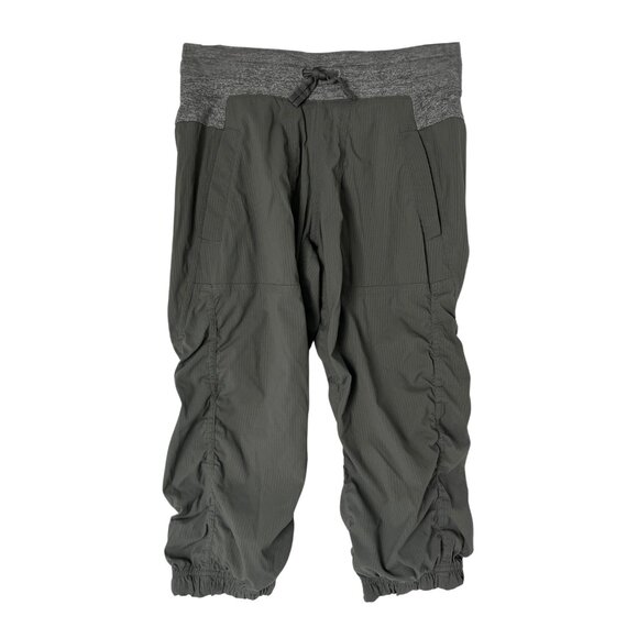 Ivivva Size 10 Live to Move Crop Pants, Grey, EUC - Picture 1 of 6